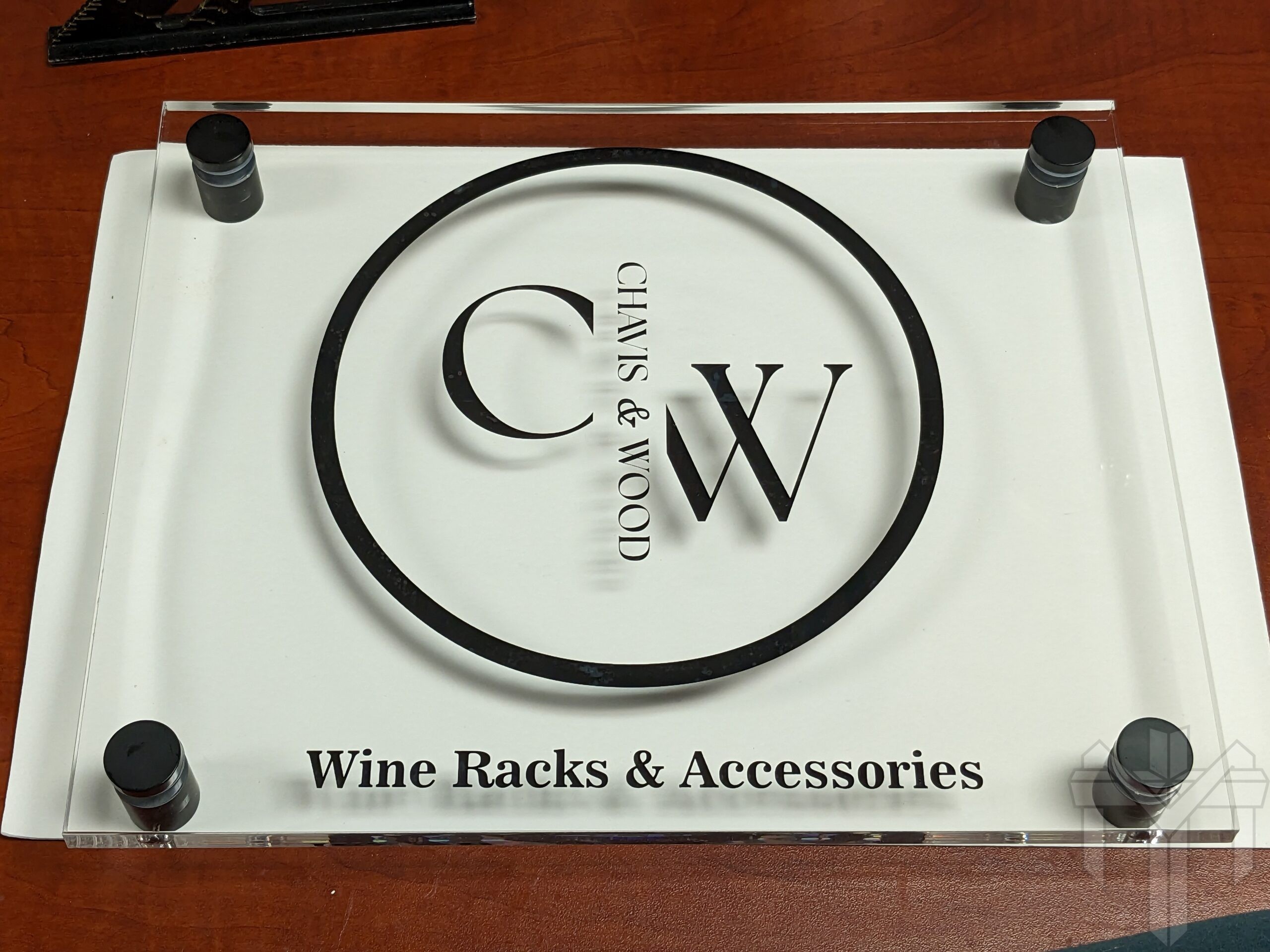 Vinyl acrylic sign